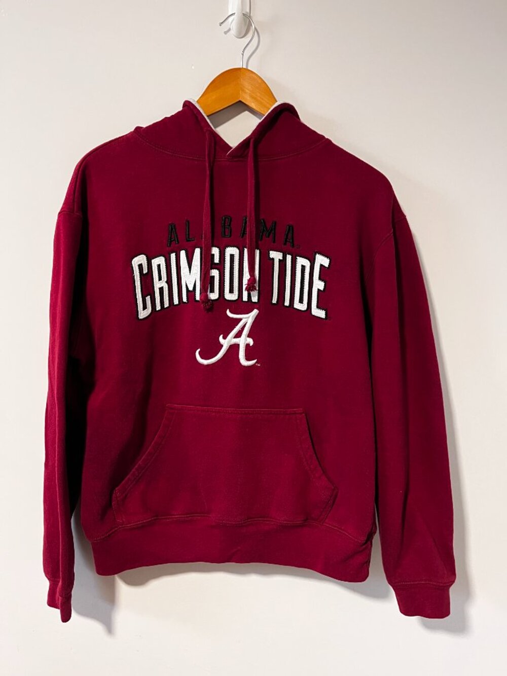 Alabama Bama Crimson Tide Hoodie Mens M Cover One Crimson Red Blockette College